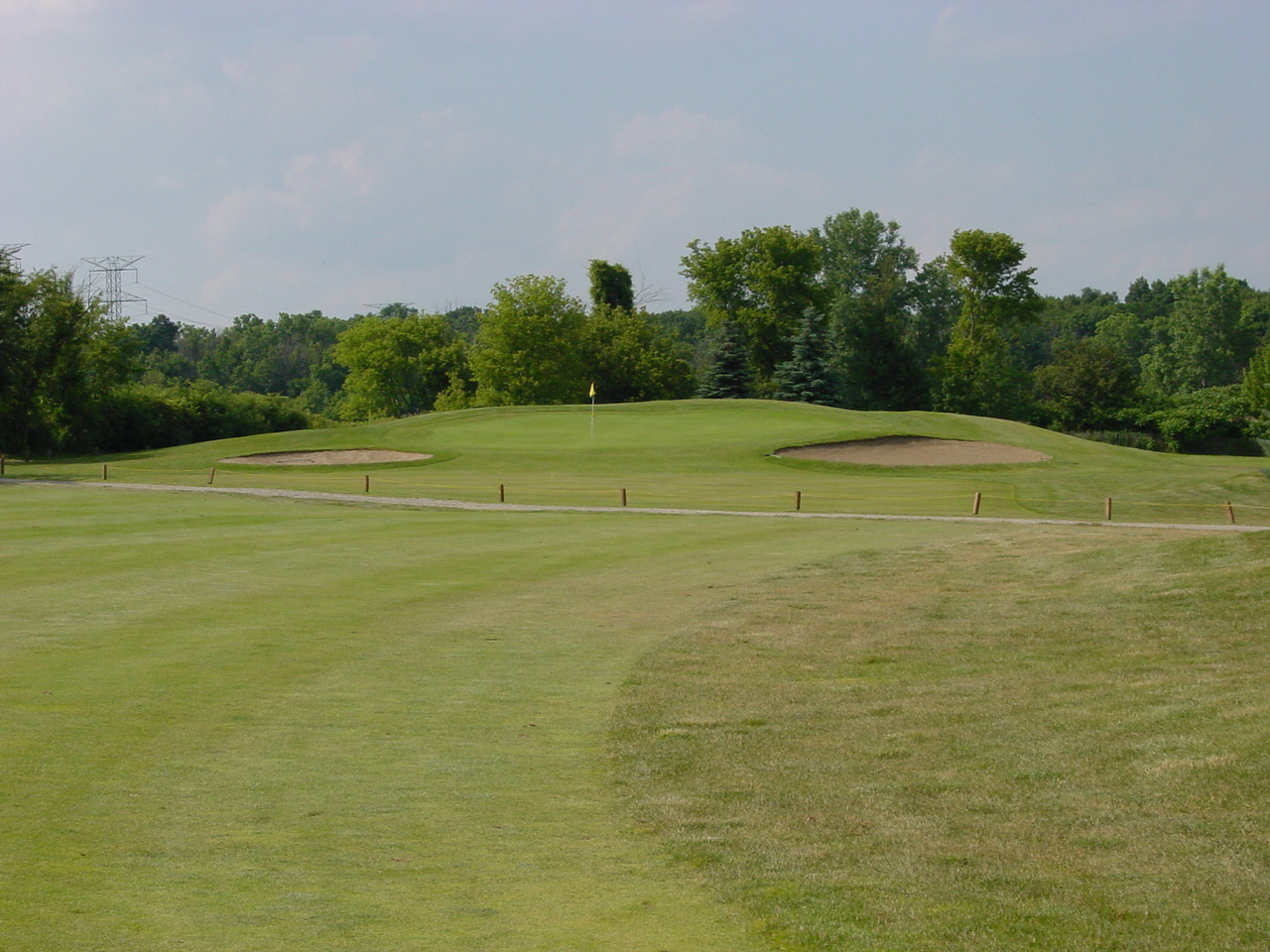 two men on golf course